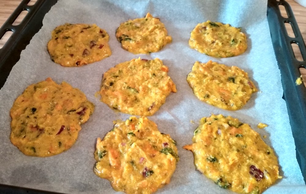 Dýňové placičky - před pečením