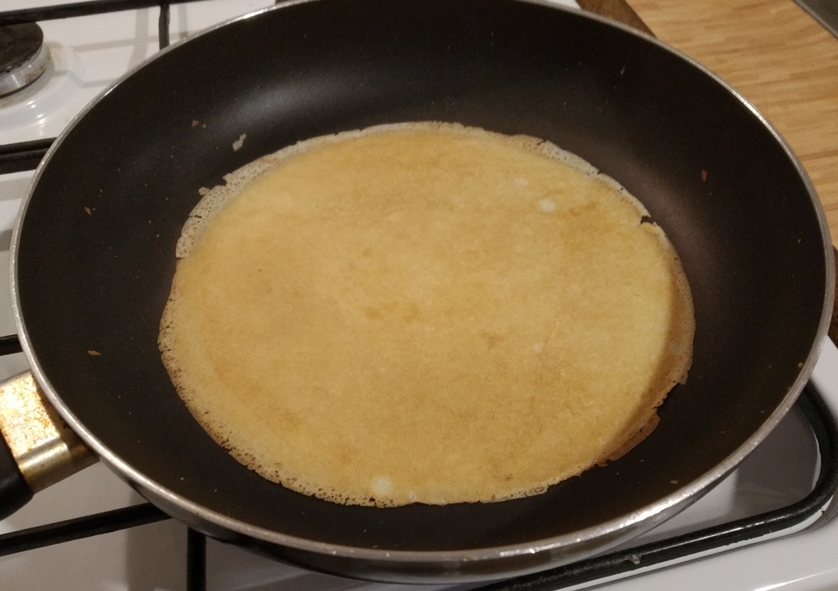 Palačinka na pánvi