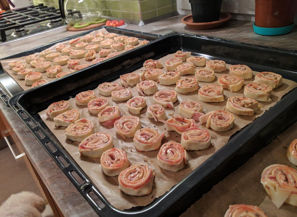 Šneci před pečením