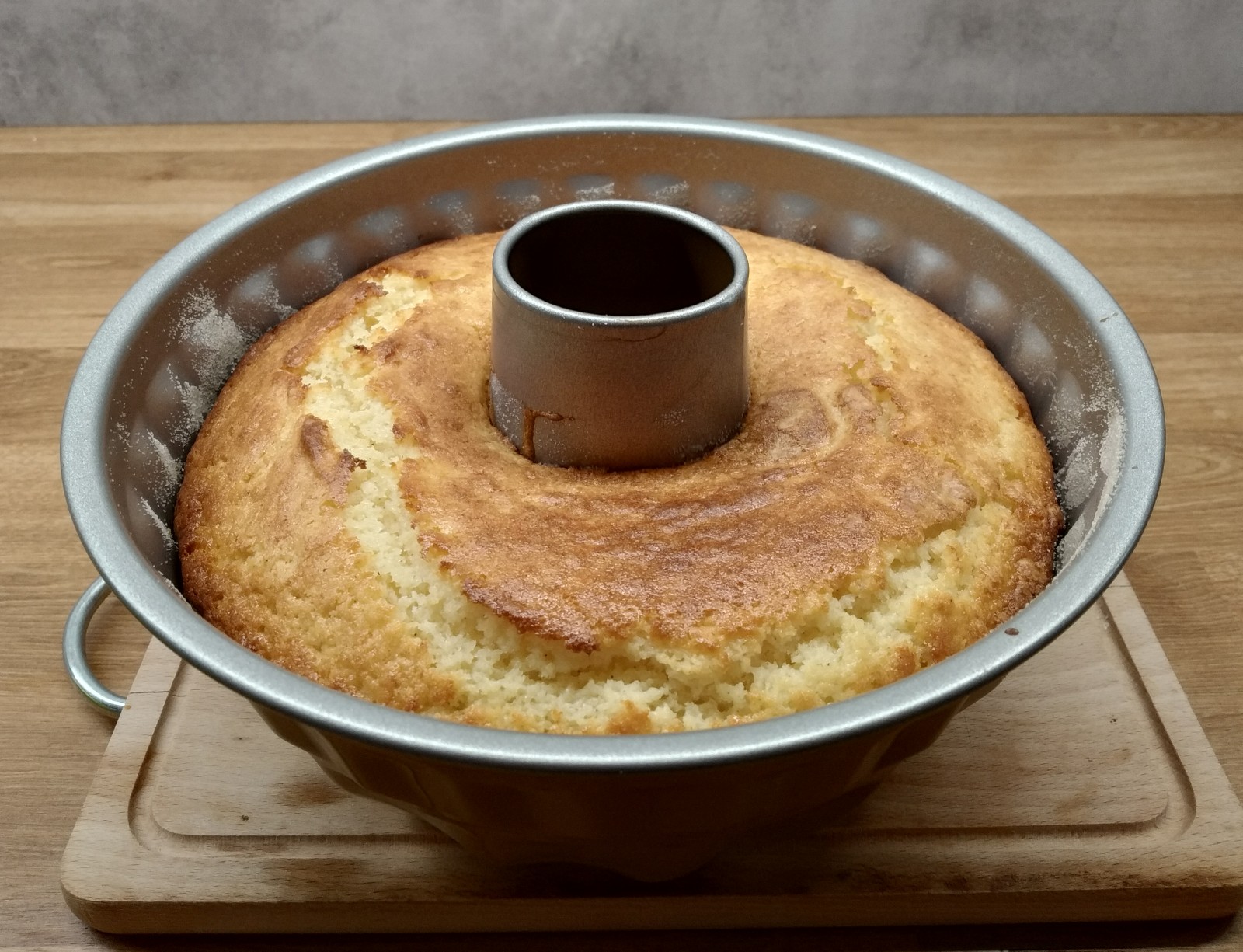 Tvarohová bábovka - Upečeno